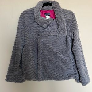 Super Plush Light Gray Patagonia Coat, Size Small